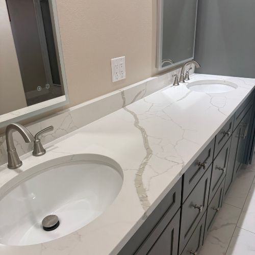 countertops with Gallagher's Flooring Kiba Studios