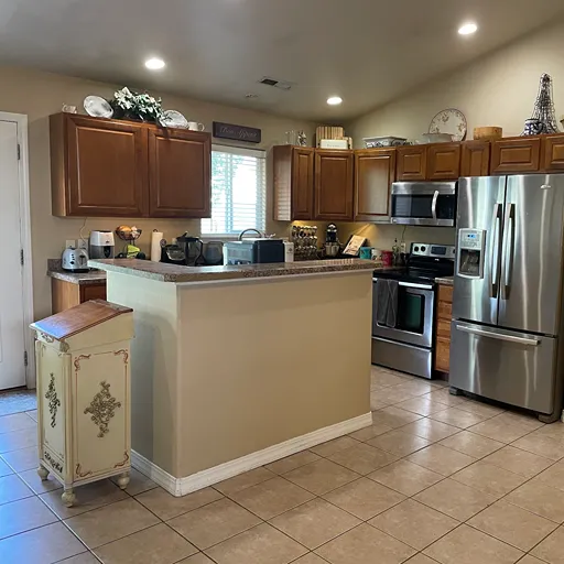 Before countertop remodel